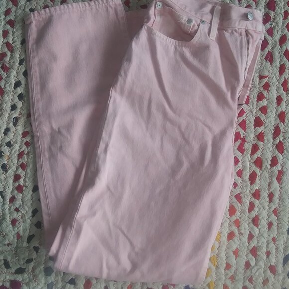 Madewell Baggy Straight Jean Pink - Picture 3 of 3